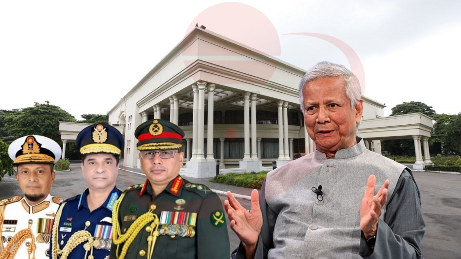 প্রধান উপদেষ্টার সঙ্গে বৈঠক করতে যমুনায় ৩ বাহিনীর প্রধান